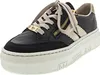 Rieker Damen Plateau Leder Sneaker Schwarz Voir les images du produit 47