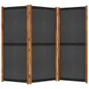 vidaXL 3-tlg. Raumteiler Schwarz 210x180 cm Produktbild-Vorschau 12