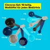 Messbecher und Messlöffel-Set, 10-teilig, Cups für genaues Produktbild-Vorschau 4