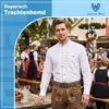 Camicia tradizionale in cotone Edelweiss ricamato bianco, Anteprima dell’immagine prodotto 6