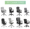 Funda para silla de oficina, elástica y lavable, talla M, Vista previa de la imagen del producto 6