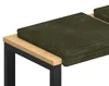 vidaXL Bankkissen 2 stk. Plüschcord Grün Tiefe 35 cm Produktbild-Vorschau 1