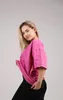 Oversize T-Shirt Uni – Größe XL – Fuchsia – 100% Baumwolle Produktbild-Vorschau 1
