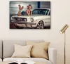 MuchoWow® - Leinwandbilder - Auto - Oldtimer - Frau, Produktbild-Vorschau 6