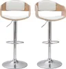 Miliboo - Design-Barhocker höhenverstellbar aus weißem Produktbild-Vorschau 1