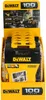 A display box of DeWalt tool cases, with a promotional image of a worker and tools on the front. Voir les images du produit