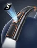 Close-up of a portable neck fan with a digital display and LED light. Produktbild-Vorschau