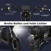 EVERCROSS  TECH Elektromoped -60V/30Ah Lithium Batterie & Produktbild-Vorschau 8