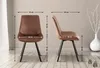 2er Set Esszimmerstuhl LOVER - Samt Braun 53x59x89 cm | Produktbild-Vorschau 7
