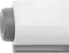 A close-up side view of a white automatic clothes drying rack with a gray knob on the left. Voir les images du produit