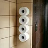 DanDiBo Toilettenpapierhalter Schwarz Wand Metall 4 Halter Produktbild-Vorschau 3