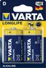 Pile VARTA LONGLIFE D blister de 2 pièces Voir les images du produit 1