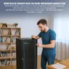 Extralink Rackmount Schrank 12U 600x600 Schwarz Wandmontage Produktbild-Vorschau 4