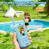 Children playing near a pool with walkie-talkies. Produktbild-Vorschau