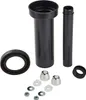 A collection of plumbing parts for a toilet installation, laid out on a white background. Produktbild-Vorschau
