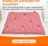 SELL! Grau Heizdecke 160x130cm, 10 Wärmestufen (25 °C bis Produktbild-Vorschau 3