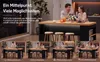 Keukeneiland, 155x80x90 cm, met LED-verlichting, Productafbeelding-voorbeeld 10