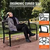VEVOR záhradná lavička kovová lavička na terasu, 127 cm Náhľad obrázku produktu 4