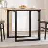 vidaXL Jídelní stůl s O-rámem 80x80x75 cm, masiv borovice a Náhled obrázku produktu 2