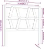 vidaXL Kopfteil Honigbraun 81x4x100 cm Massivholz Kiefer - Produktbild-Vorschau 6