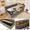 Canapé-lit hydraulique 90x200 cm avec port USB, lit pour Voir les images du produit 6