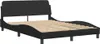 vidaXL Bettgestell ohne Matratze "Hvar" Schwarz 140x190 cm Produktbild-Vorschau 5
