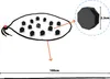 A diagram showing a portable magnetic Xiangqi game set. Produktbild-Vorschau