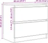 vidaXL TV skříňka černá 60x35x54 cm materiál na bázi dřeva Náhled obrázku produktu 8