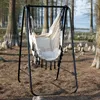 CCLIFE Hängesessel mit Gestell Kissen Hängeschaukel Produktbild-Vorschau 3