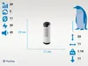 Purline 61803, Haushaltsturmventilator, Silber, Weiß, Flur, Produktbild-Vorschau 7