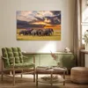 MuchoWow® Poster Elefant - Tiere - Gras - Sonnenuntergang - Produktbild-Vorschau 3