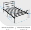 Yaheetech Metallbett Bettgestell 90 x 200 cm, Bettrahmen Produktbild-Vorschau 7