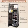 COSTWAY Armoire à bijoux sur roulettes, armoire de toilette Voir les images du produit 5