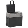 vidaXL Kühlbox mit Rollen und Adapter Schwarz & Grau 50 L Produktbild-Vorschau 1