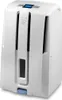 A white DeLonghi dehumidifier with a blue display and button. Anteprima dell’immagine prodotto