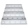 Four stainless steel grill burner covers are stacked on a white background. Produktbild-Vorschau