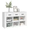 vidaXL Kredens biały 100x30x59,5 cm Materiał drewnopochodny Podgląd zdjęcia produktu 3