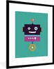 MuchoWow® Gerahmtes Poster Roboter - Rad - Lila - Grün - Produktbild-Vorschau 1