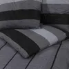 vidaXL Bettwäsche-Set Dunkelgrau 200x200 cm Baumwolle Produktbild-Vorschau 5