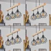 Torano »Torano« Hängelampe aus Metall/Holz in Schwarz/Natur Produktbild-Vorschau 2