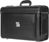 Dermata walizka pilotka 7039KL, 46 cm, 34 l, czarna skóra Podgląd zdjęcia produktu 8