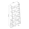 A line drawing diagram of a ladder shelf with dimensions indicated. Produktbild-Vorschau