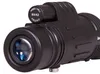 A close-up of a black monocular, focusing on the eyepiece and the focus adjustment knob. Produktbild-Vorschau