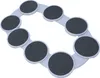 A white and gray rotating tray with multiple circular pads. Náhled obrázku produktu