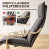 HOMCOM Loungesessel Wohnzimmer Sessel mit Fußstütze Produktbild-Vorschau 5