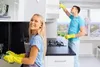 A man and a woman are cleaning a kitchen. Náhľad obrázku produktu