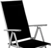 Garten Klappstuhl Aluminium - Textilen Silbergrau/Schwarz Produktbild-Vorschau