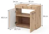 Waschbeckenunterschrank Vicco Luna Eiche Wotan 60 x 56 cm, Produktbild-Vorschau 2