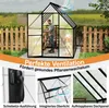 UISEBRT Hliníkový skleník Premium 280x180x195cm, 5,04m² Náhled obrázku produktu 5