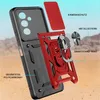 An exploded view of a phone case with labels pointing to different parts. Produktbild-Vorschau